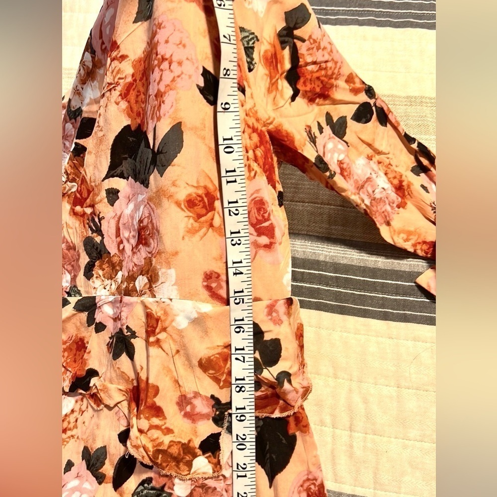 Anthro’s Jaase, Stunning Floral Long-Sleeve Tiered Dress,Exquisite EUC, Size S - Picture 13 of 14